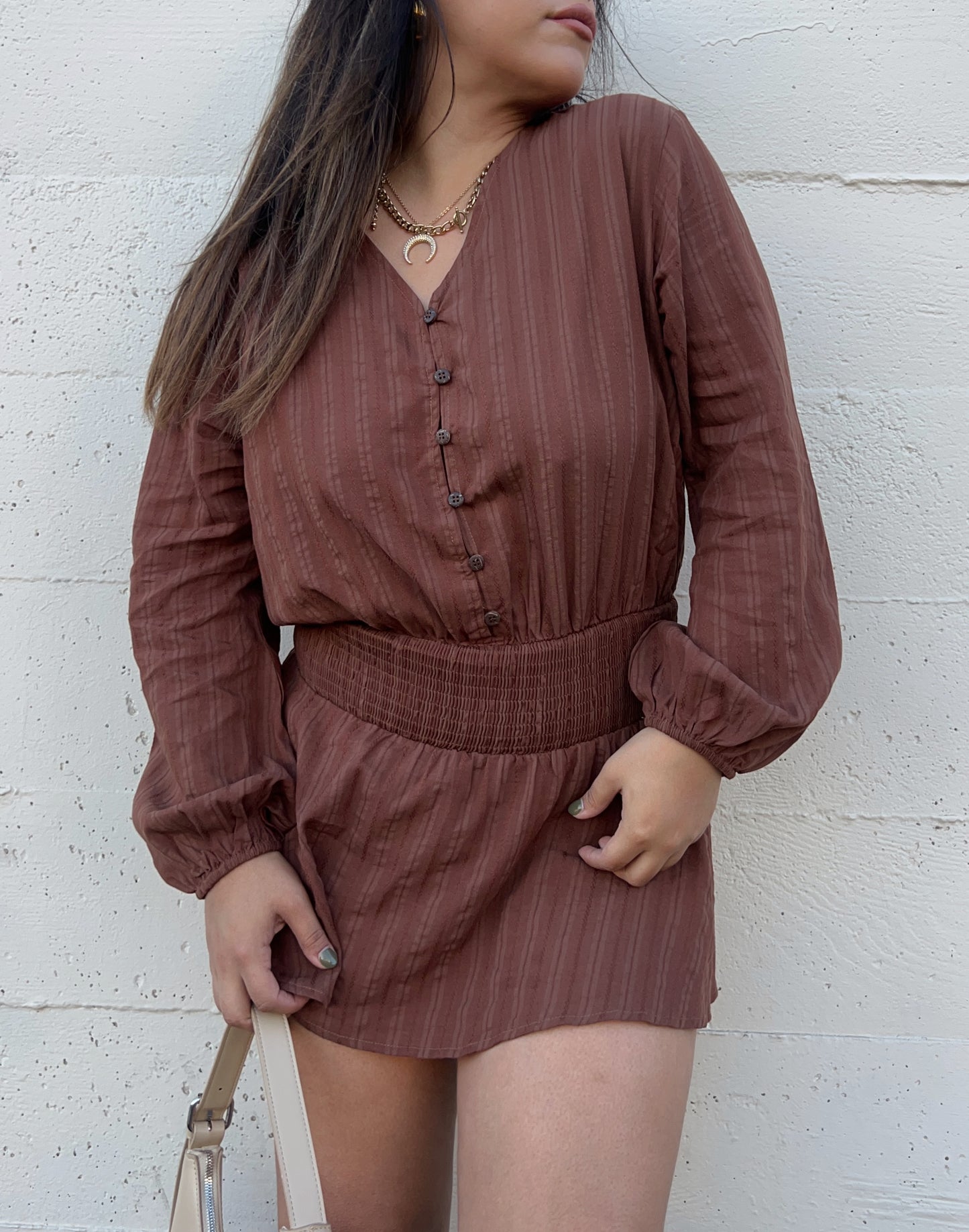 Chestnut Romper