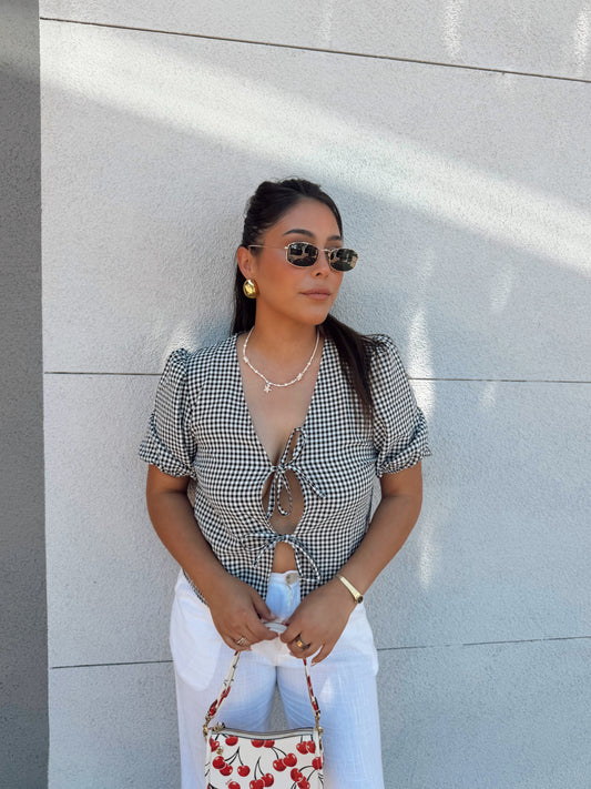Harper Gingham Blouse