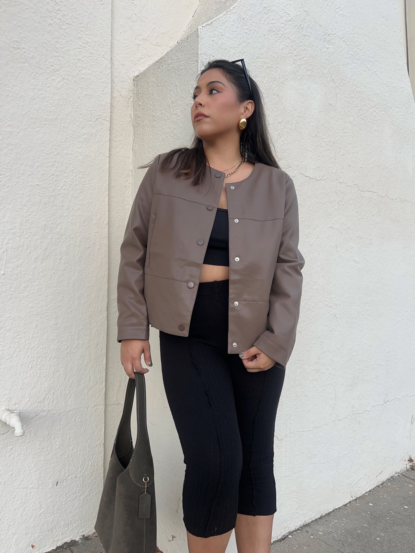 Truffle Leather Jacket