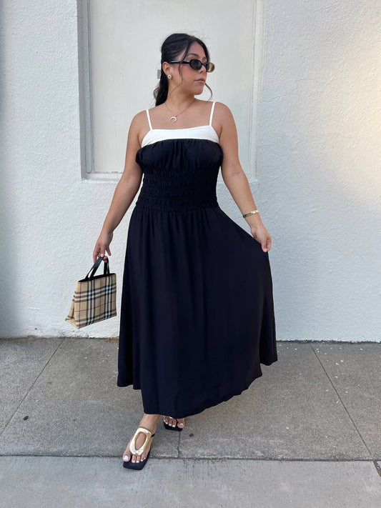 The Contrast Maxi Dress