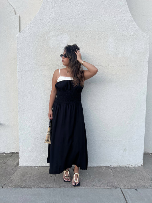 The Contrast Maxi Dress