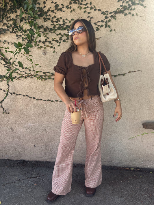 Gingham Pants