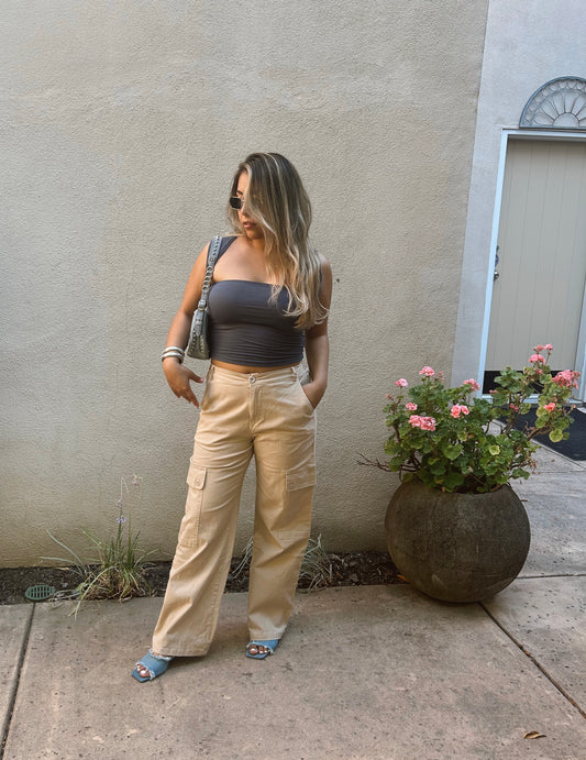 Taupe Cargo Pants