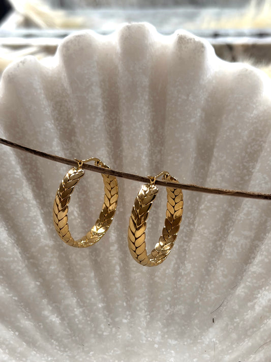 Signature Gold Hoop