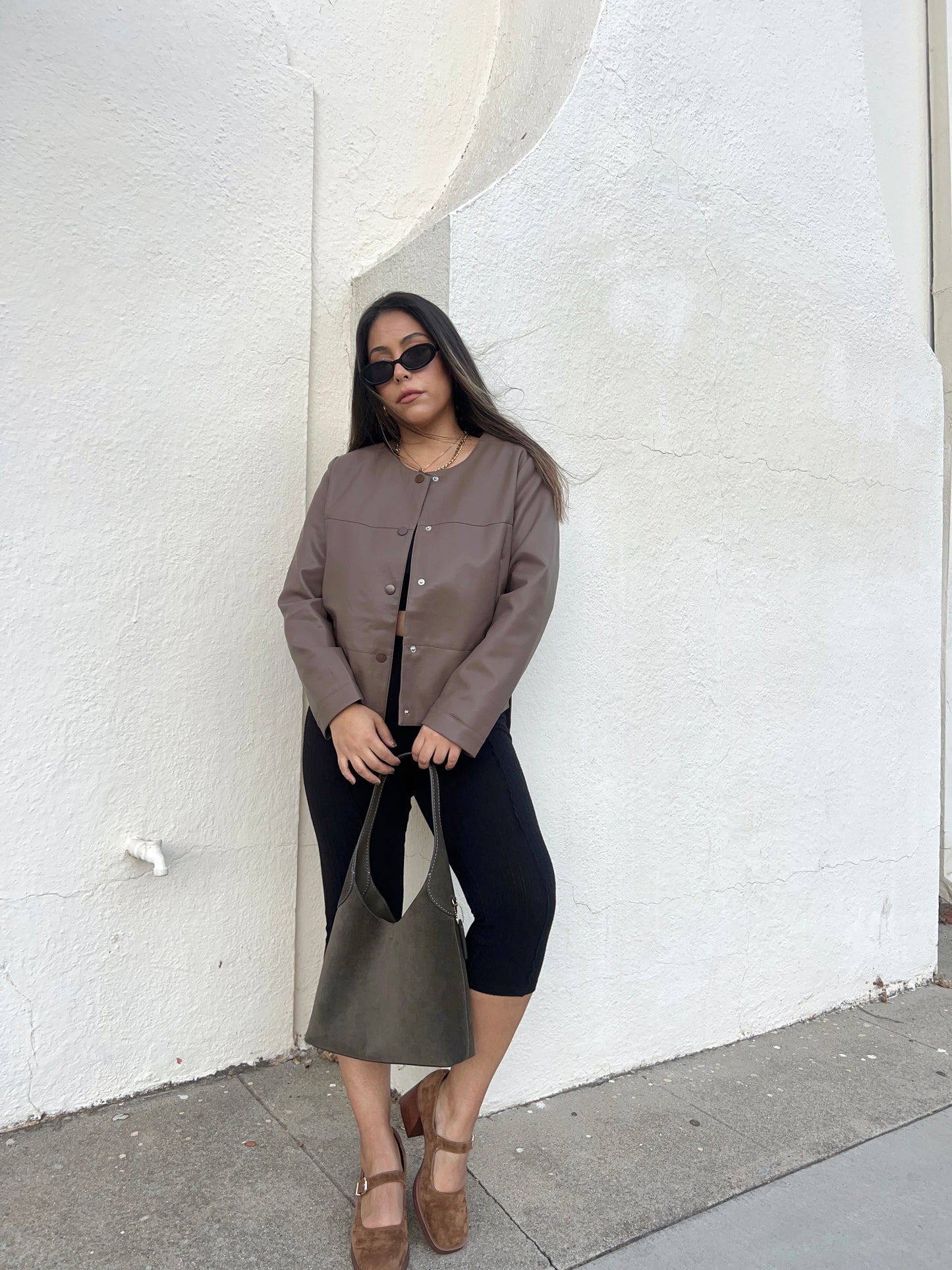 Truffle Leather Jacket