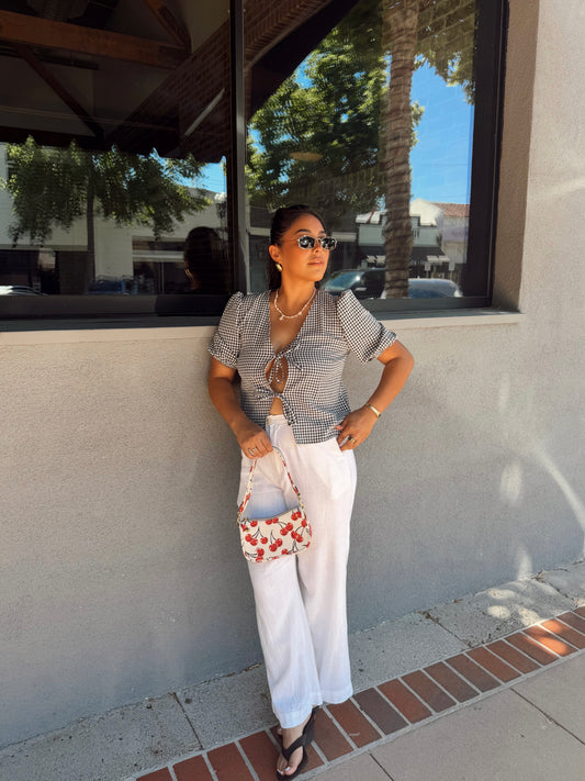 Harper Gingham Blouse