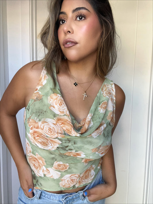 Sage Rose Top