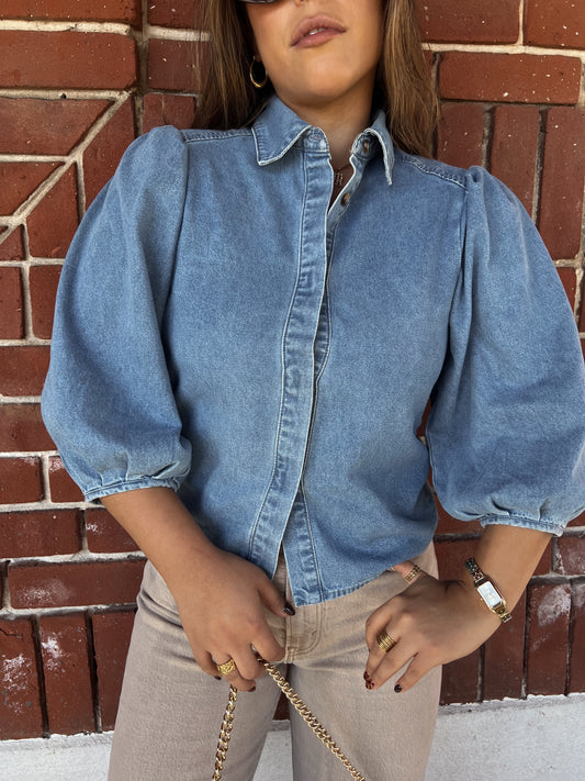 Harper Denim Blouse