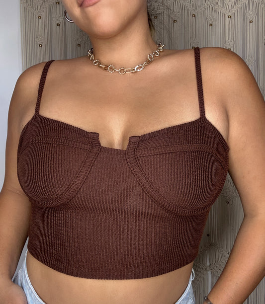 Chocolate Crop Top